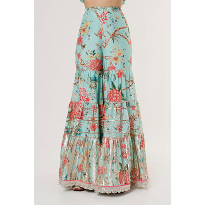 Gopi Vaid Ashana Asymmetrical plain viscous with sharara