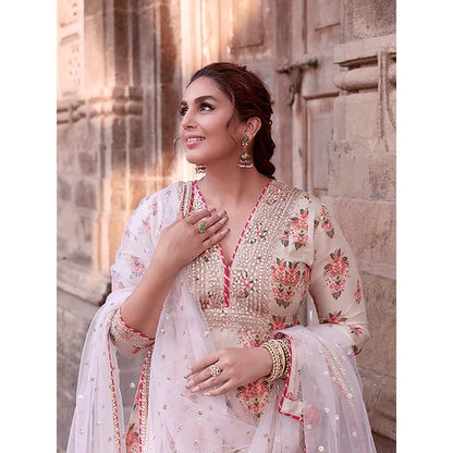 Gopi Vaid Ekta AG Dhoti Set-Huma Qureshi