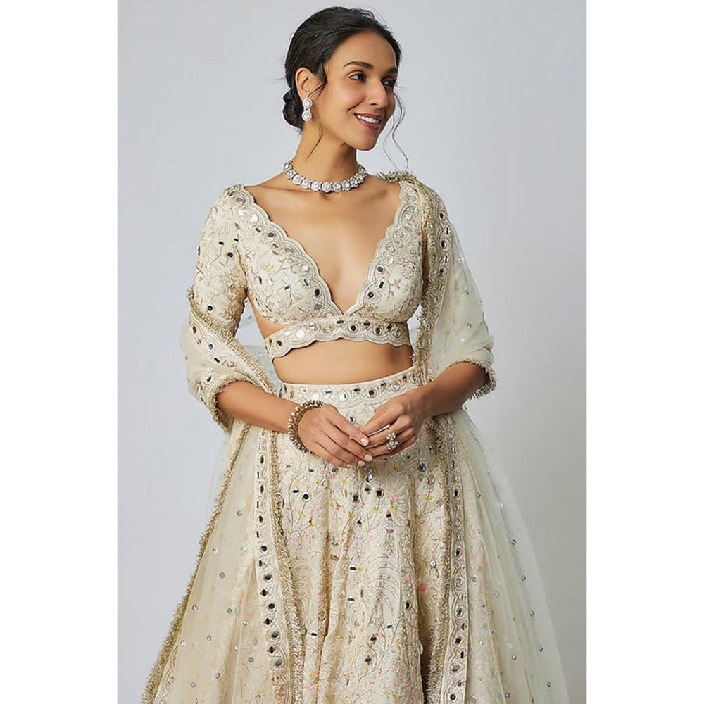Gopi Vaid Raima Lehenga with Blouse and Dupatta