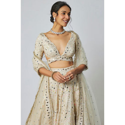 Gopi Vaid Raima Lehenga with Blouse and Dupatta