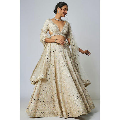 Gopi Vaid Raima Lehenga with Blouse and Dupatta