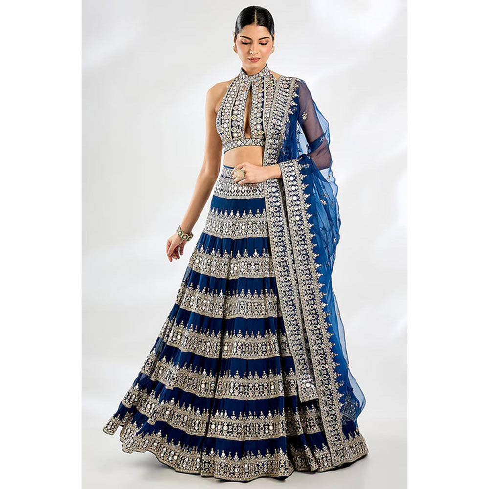 Gopi Vaid Farheen Lehenga with Blouse and Dupatta