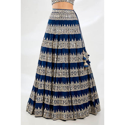 Gopi Vaid Farheen Lehenga with Blouse and Dupatta