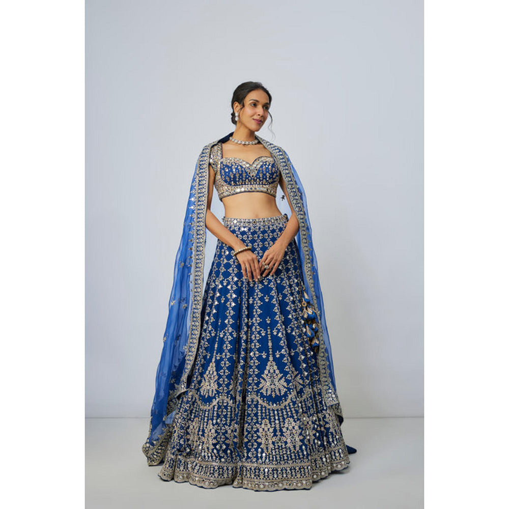 Gopi Vaid Rudrani Lehenga with Blouse and Dupatta