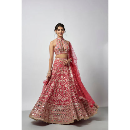 Gopi Vaid Laanya Lehenga with Blouse and Dupatta