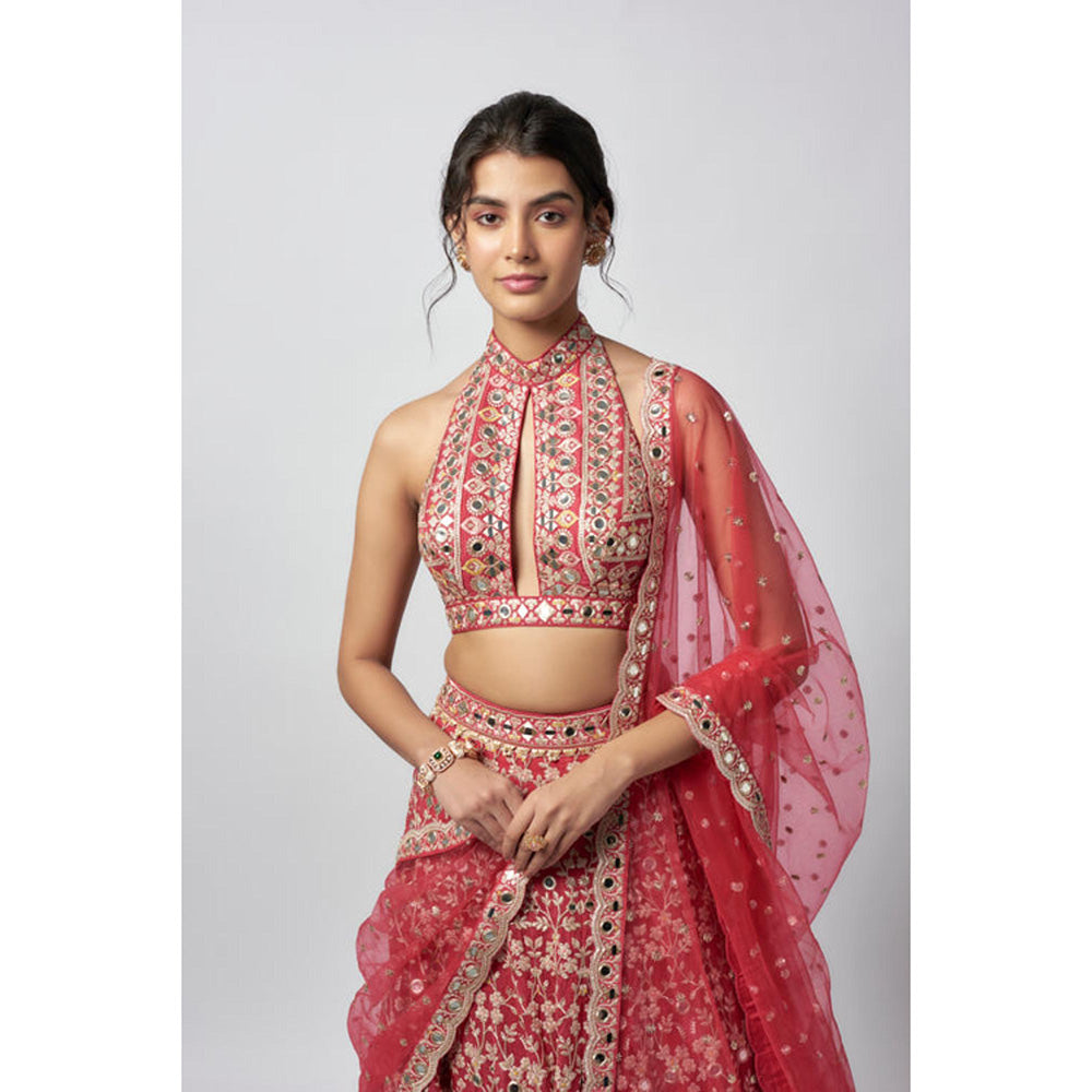 Gopi Vaid Laanya Lehenga with Blouse and Dupatta