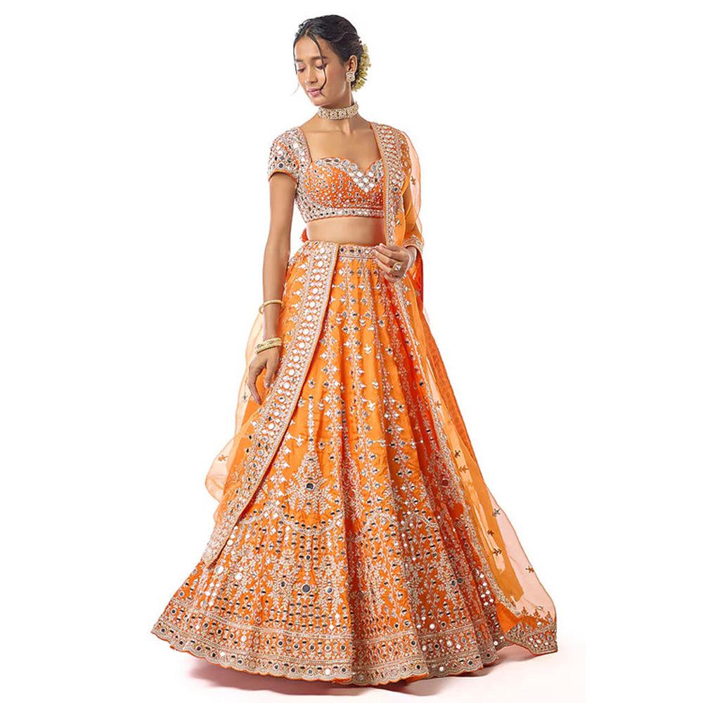 Gopi Vaid Rudrani Lehenga with Blouse and Dupatta
