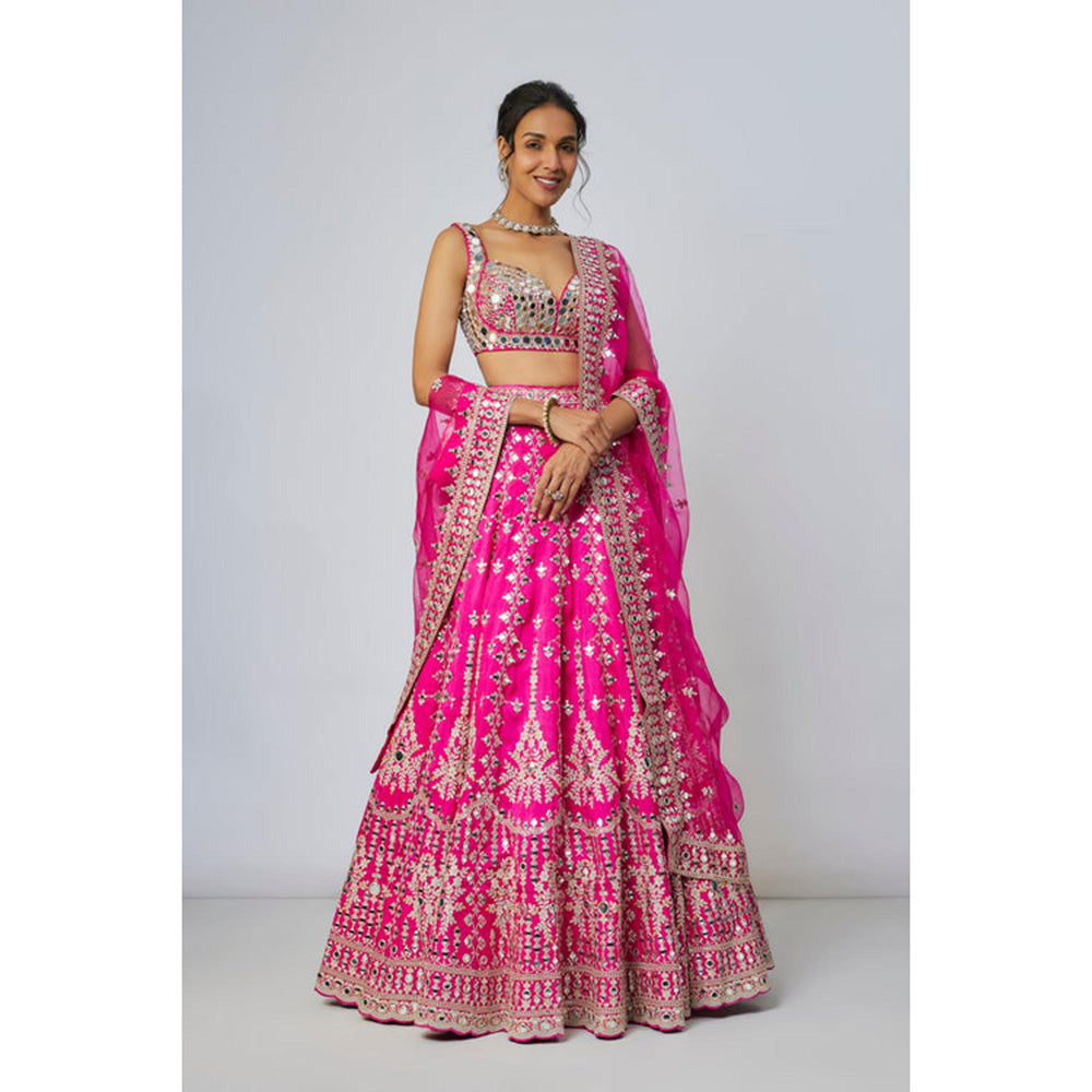 Gopi Vaid Sharvani Lehenga with Blouse and Dupatta