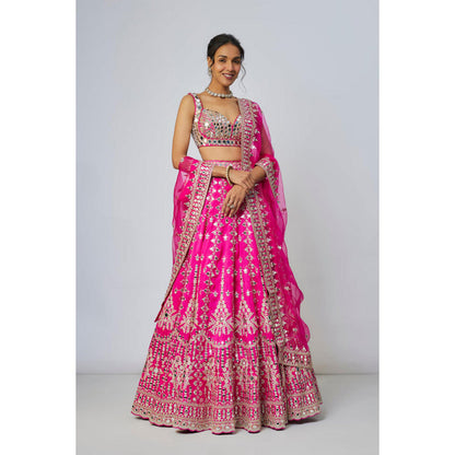 Gopi Vaid Sharvani Lehenga with Blouse and Dupatta