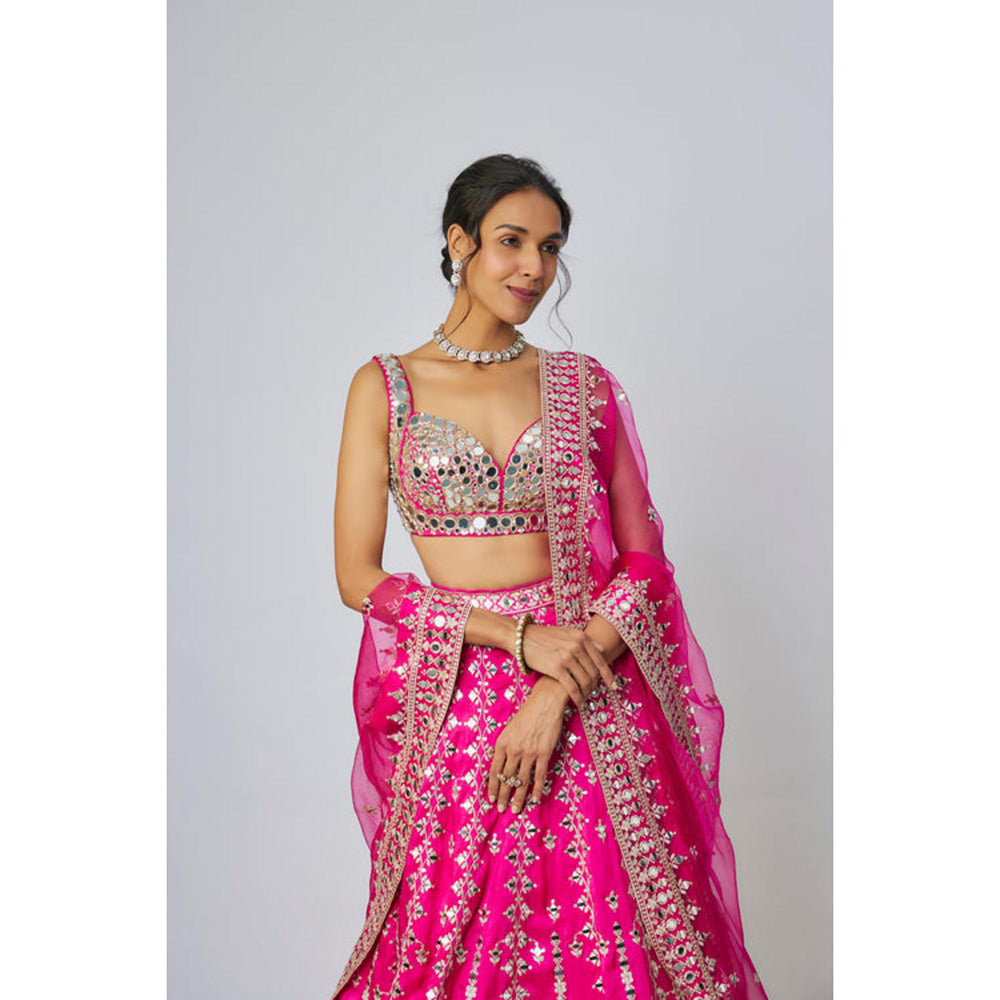 Gopi Vaid Sharvani Lehenga with Blouse and Dupatta