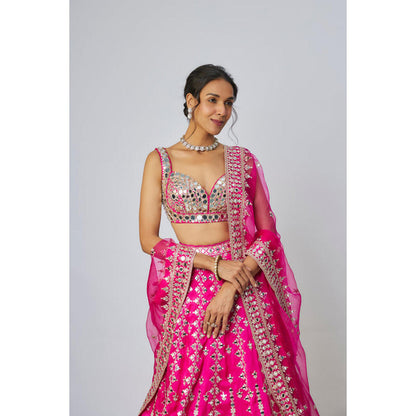 Gopi Vaid Sharvani Lehenga with Blouse and Dupatta