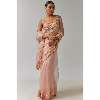 Gopi Vaid Maahi Saree with Stitched Blouse