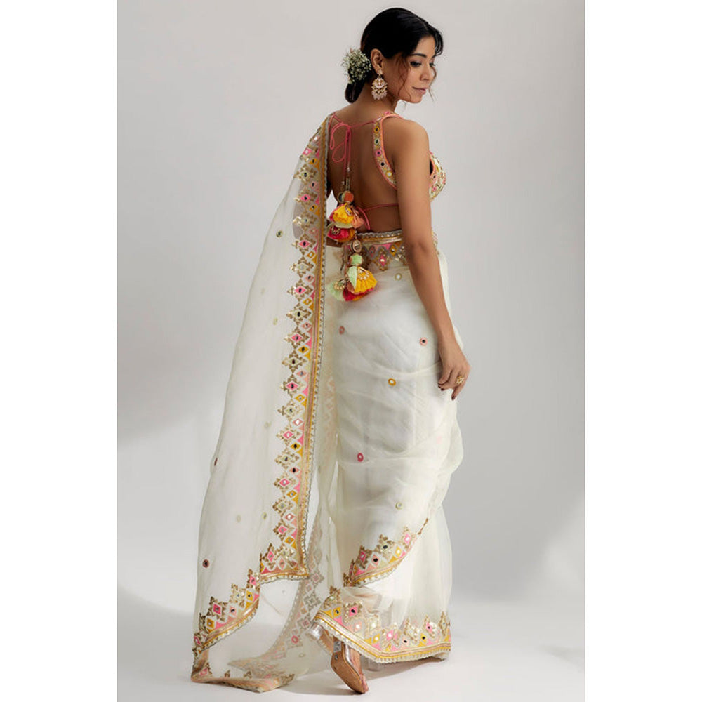 Gopi Vaid Maahi Saree with Stitched Blouse