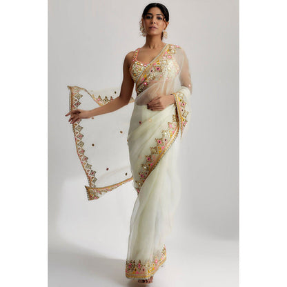 Gopi Vaid Maahi Saree with Stitched Blouse