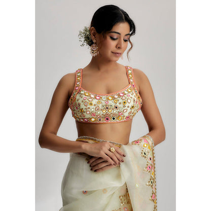 Gopi Vaid Maahi Saree with Stitched Blouse