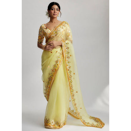 Gopi Vaid Aditi Rao Hydari In Priyal Saree with Stitched Blouse