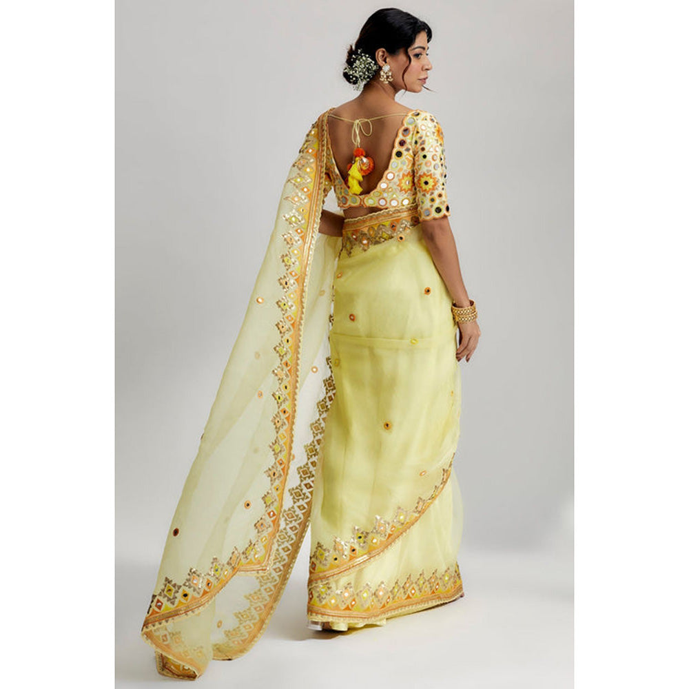 Gopi Vaid Aditi Rao Hydari In Priyal Saree with Stitched Blouse
