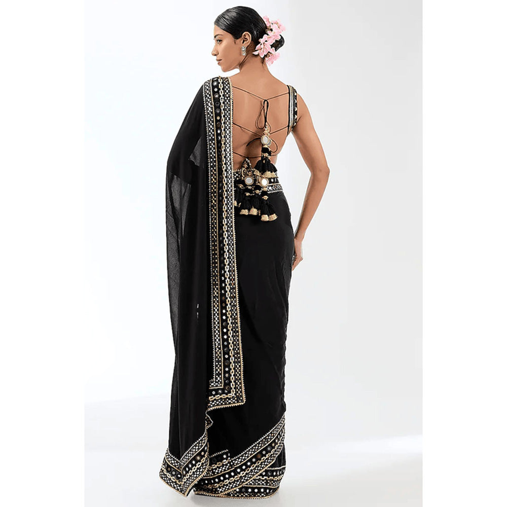 Gopi Vaid Sunidhi Saree with Stitched Blouse