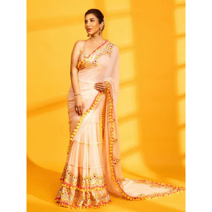 Gopi Vaid Deehar Sophie Choudry Saree with Stitched Blouse