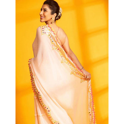 Gopi Vaid Deehar Sophie Choudry Saree with Stitched Blouse