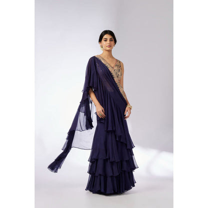 Gopi Vaid Shifa Saree with Stitched Blouse