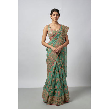 Gopi Vaid Mahira Saree with Stitched Blouse