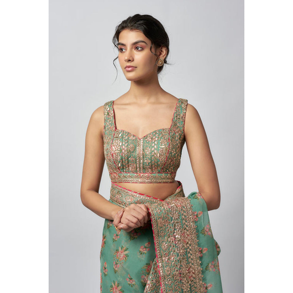 Gopi Vaid Mahira Saree with Stitched Blouse