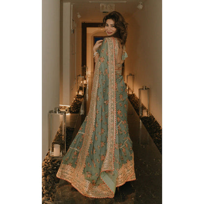 Gopi Vaid Mahira Saree with Stitched Blouse