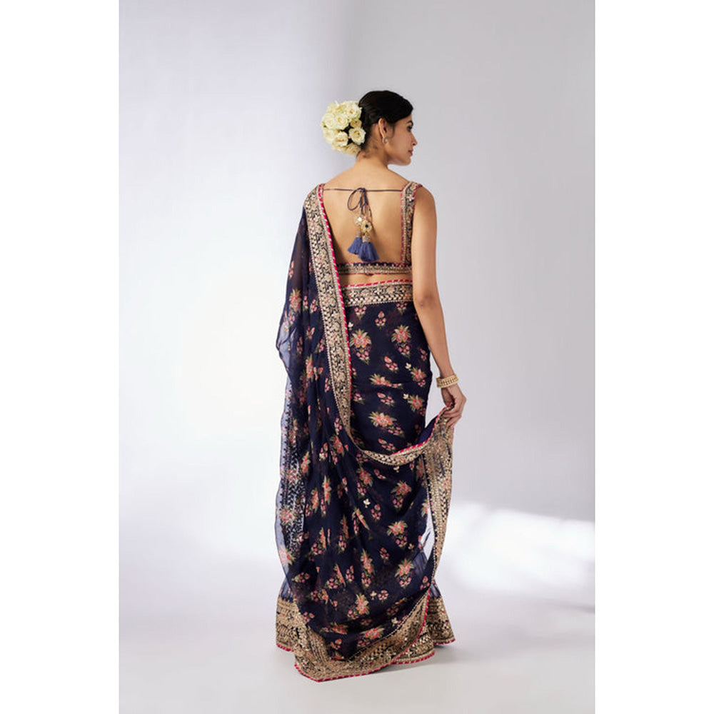 Gopi Vaid Mahira Saree with Stitched Blouse