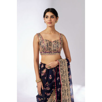 Gopi Vaid Mahira Saree with Stitched Blouse