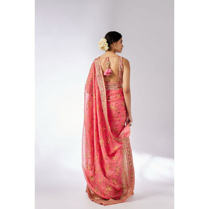 Gopi Vaid Mahira Saree with Stitched Blouse
