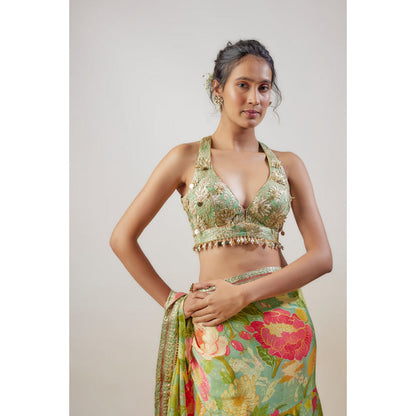 Gopi Vaid Disha Saree with Stitched Blouse