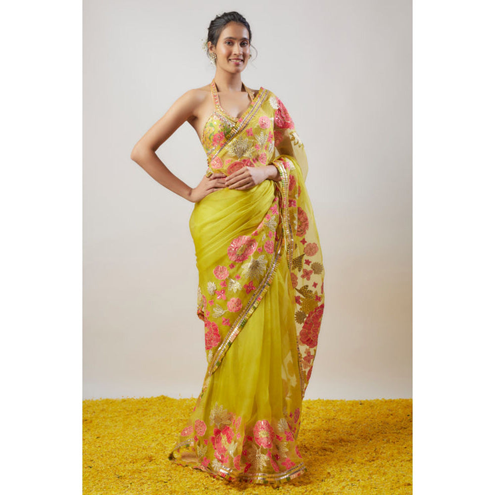 Gopi Vaid Varsha Saree with Stitched Blouse