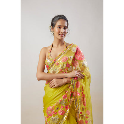 Gopi Vaid Varsha Saree with Stitched Blouse