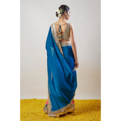 Gopi Vaid Sneha Saree with Stitched Blouse