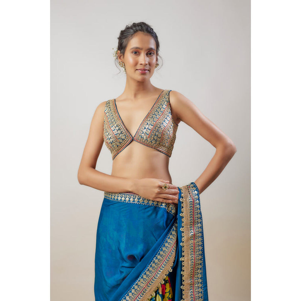 Gopi Vaid Sneha Saree with Stitched Blouse