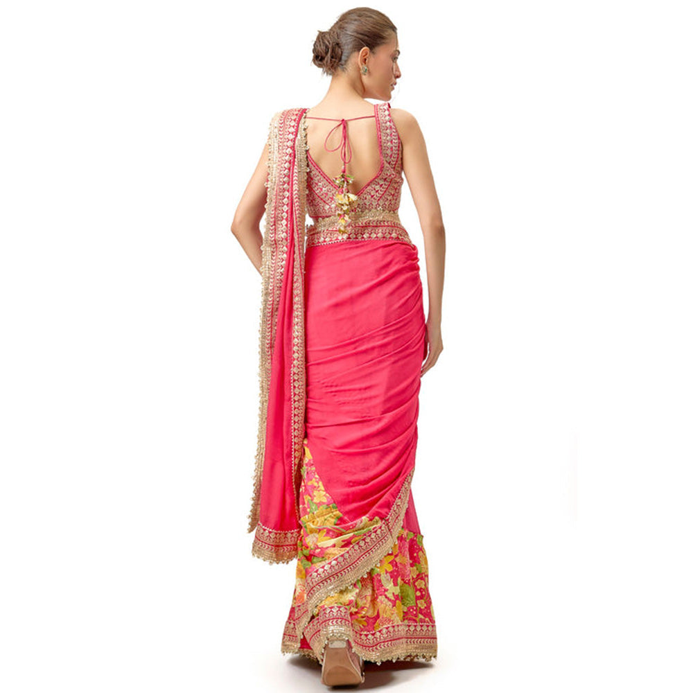 Gopi Vaid Sneha Saree with Stitched Blouse