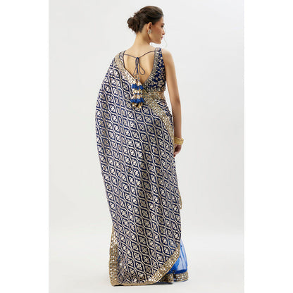 Gopi Vaid Mirai Saree with Stitched Blouse