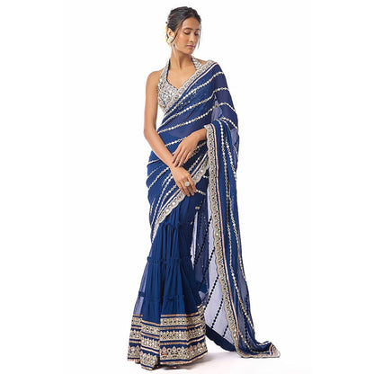 Gopi Vaid Aradhana Saree with Stitched Blouse
