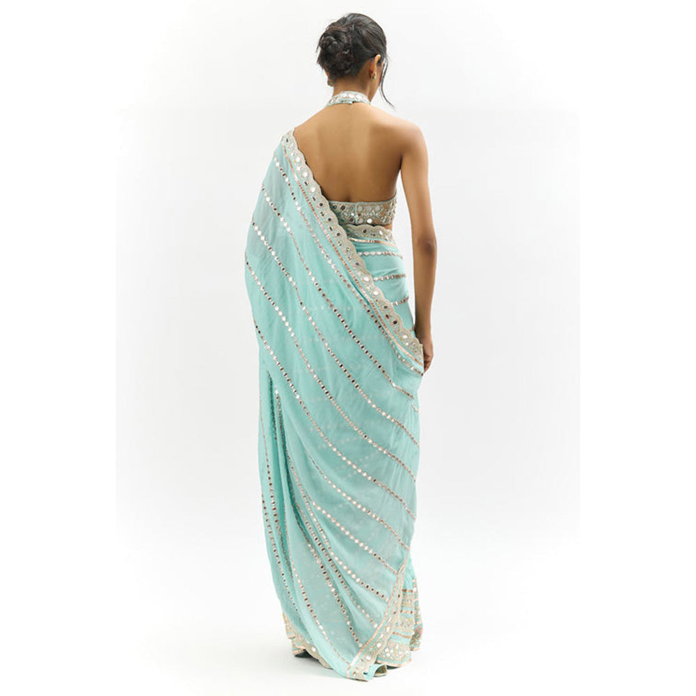 Gopi Vaid Aradhana Saree with Stitched Blouse