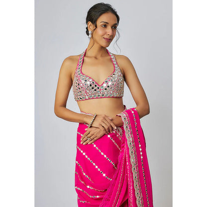 Gopi Vaid Aradhana Saree with Stitched Blouse