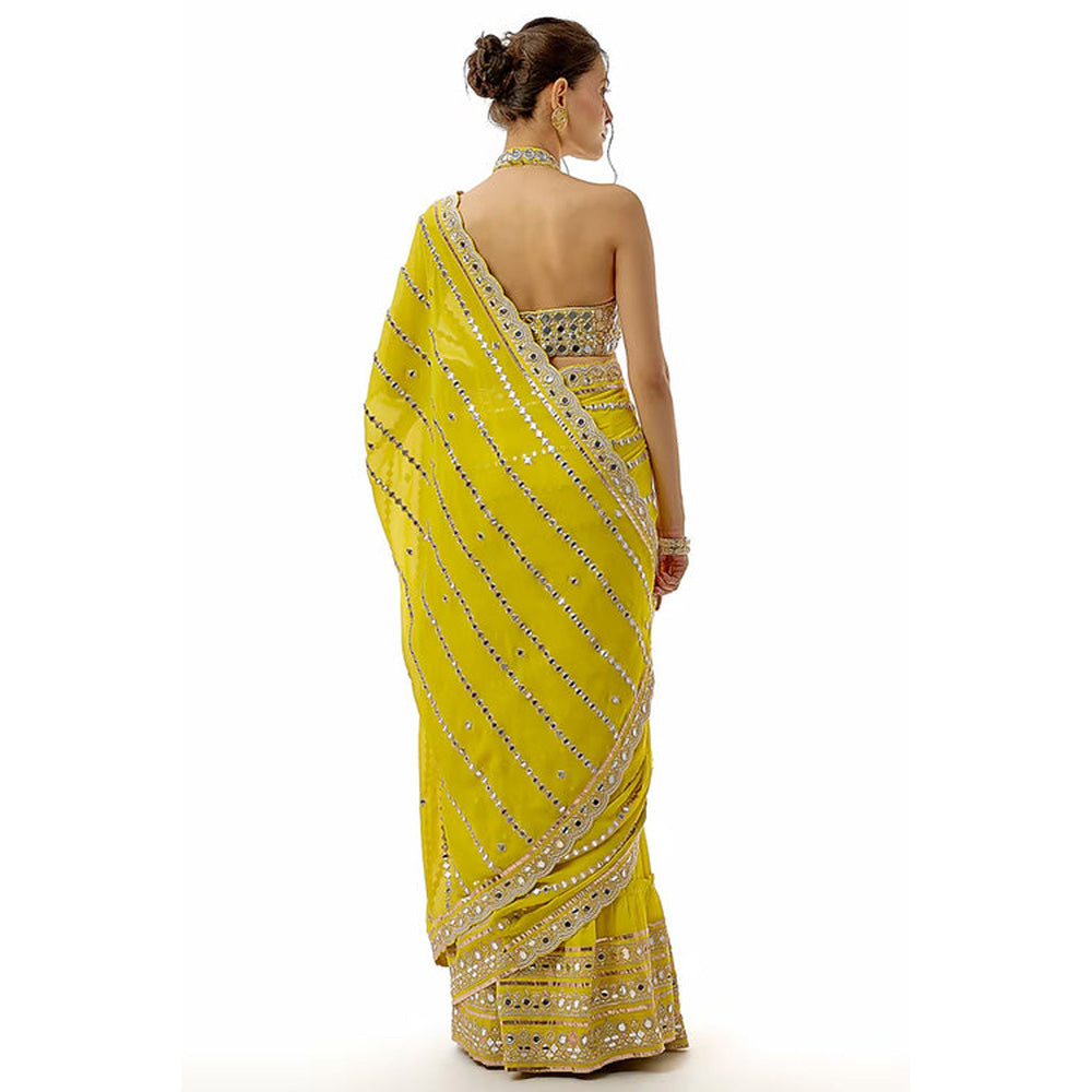 Gopi Vaid Aradhana Saree with Stitched Blouse