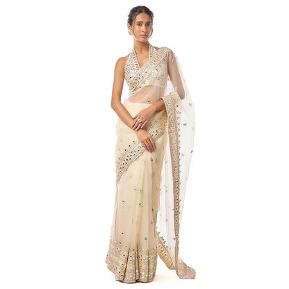 Gopi Vaid Abhinaya Saree with Stitched Blouse