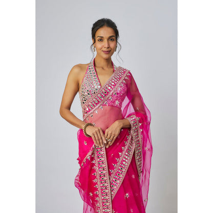 Gopi Vaid Abhinaya Saree with Stitched Blouse