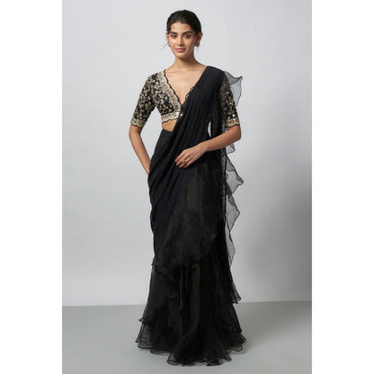 Gopi Vaid Ganika Saree with Stitched Blouse