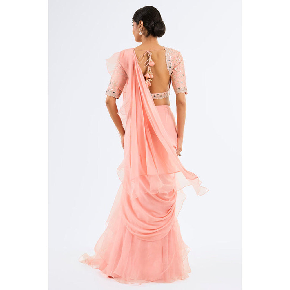 Gopi Vaid Ganika Saree with Stitched Blouse