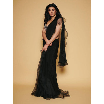 Gopi Vaid Sushmita Sen Saree with Stitched Blouse