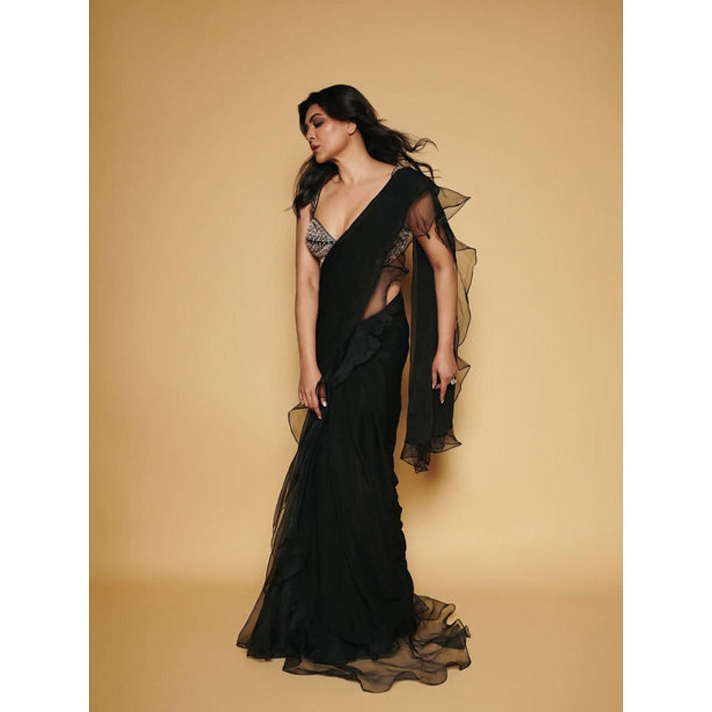 Gopi Vaid Sushmita Sen Saree with Stitched Blouse