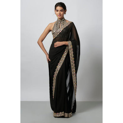 Gopi Vaid Ragini Saree with Stitched Blouse