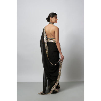 Gopi Vaid Ragini Saree with Stitched Blouse